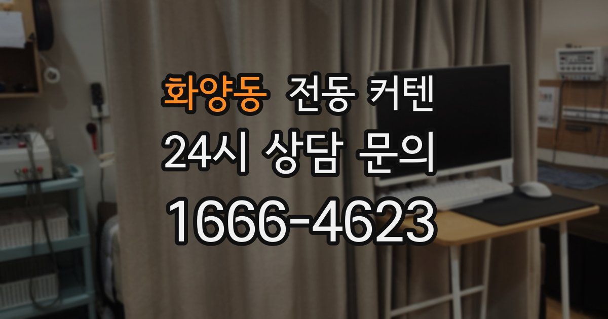 화양동 전동 커텐
