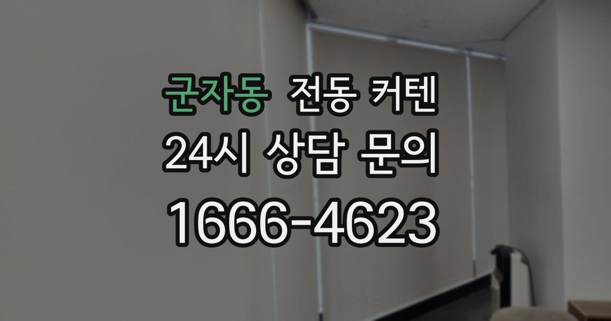군자동 전동 커텐