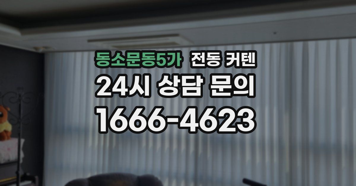 동소문동5가 전동 커텐