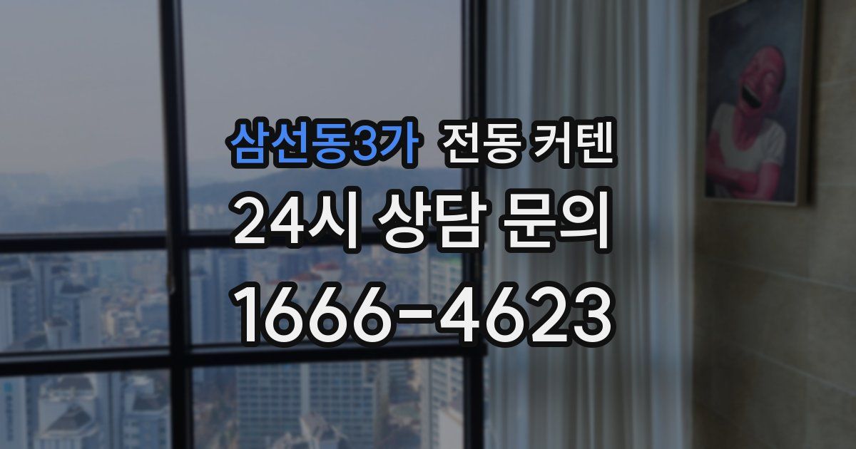 삼선동3가 전동 커텐