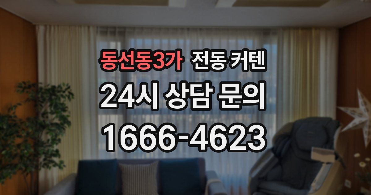 동선동3가 전동 커텐