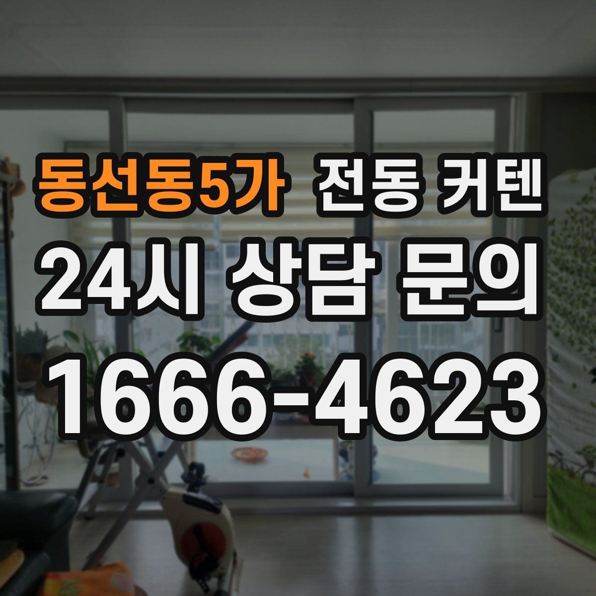 동선동5가 전동 커텐