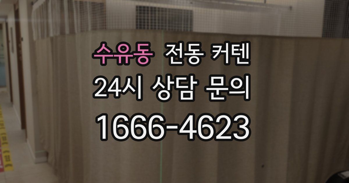 수유동 전동 커텐