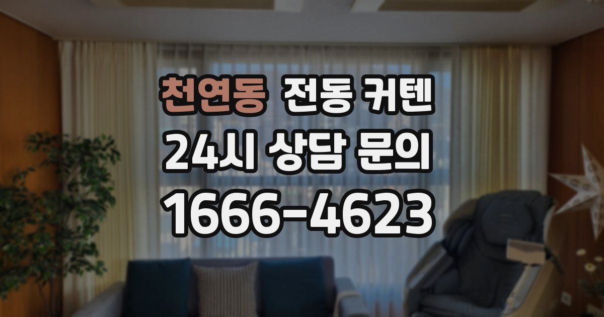 천연동 전동 커텐