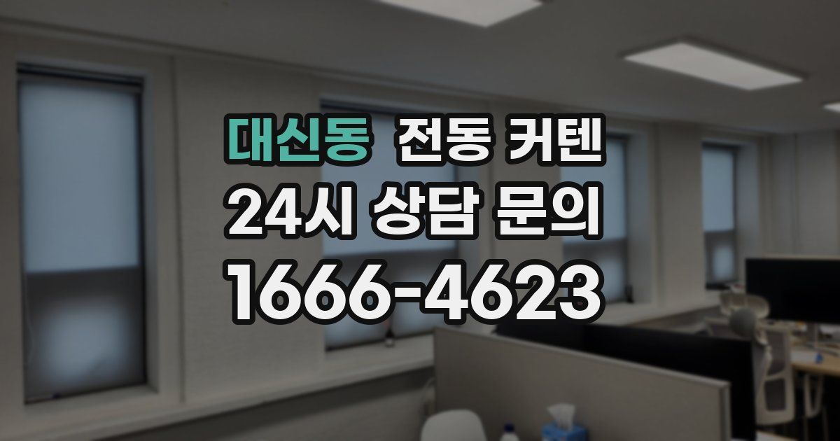 대신동 전동 커텐