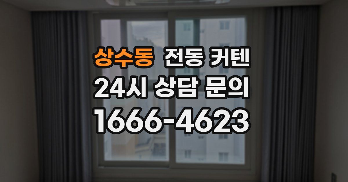 상수동 전동 커텐