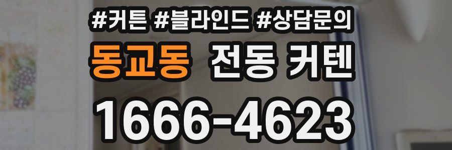 동교동 전동 커텐
