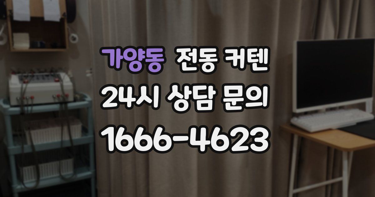 가양동 전동 커텐