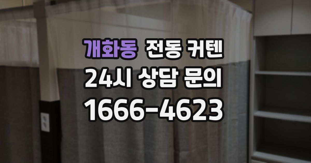 개화동 전동 커텐