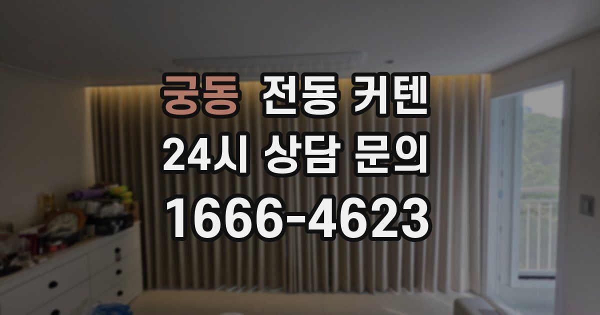 궁동 전동 커텐