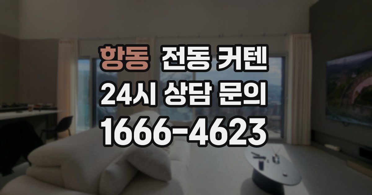 항동 전동 커텐