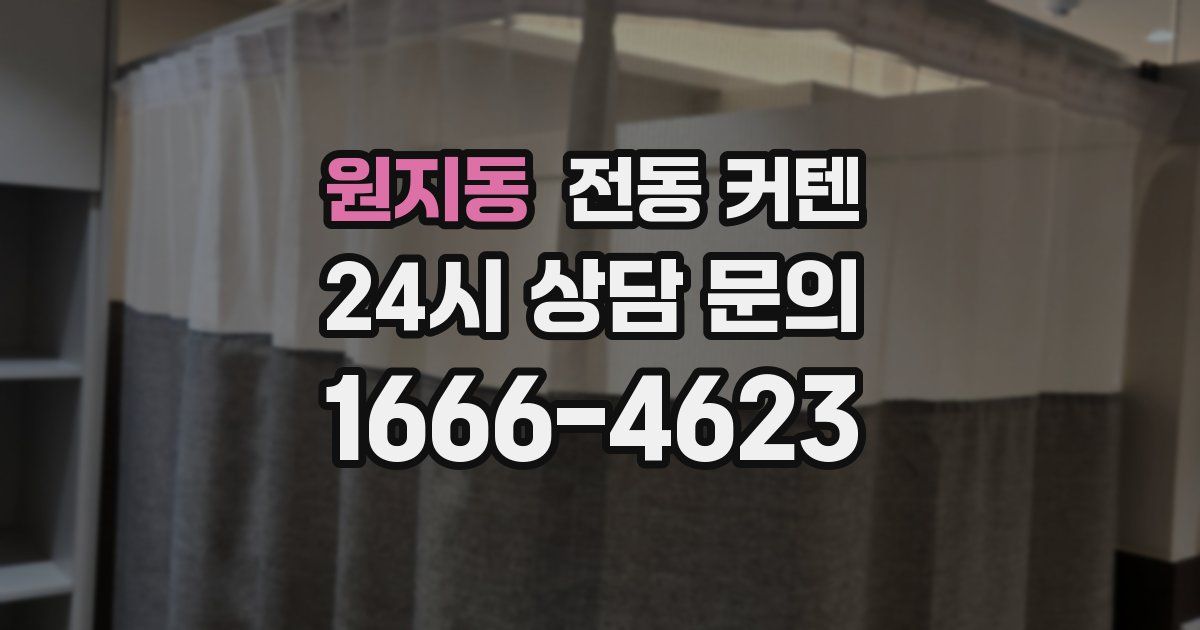원지동 전동 커텐