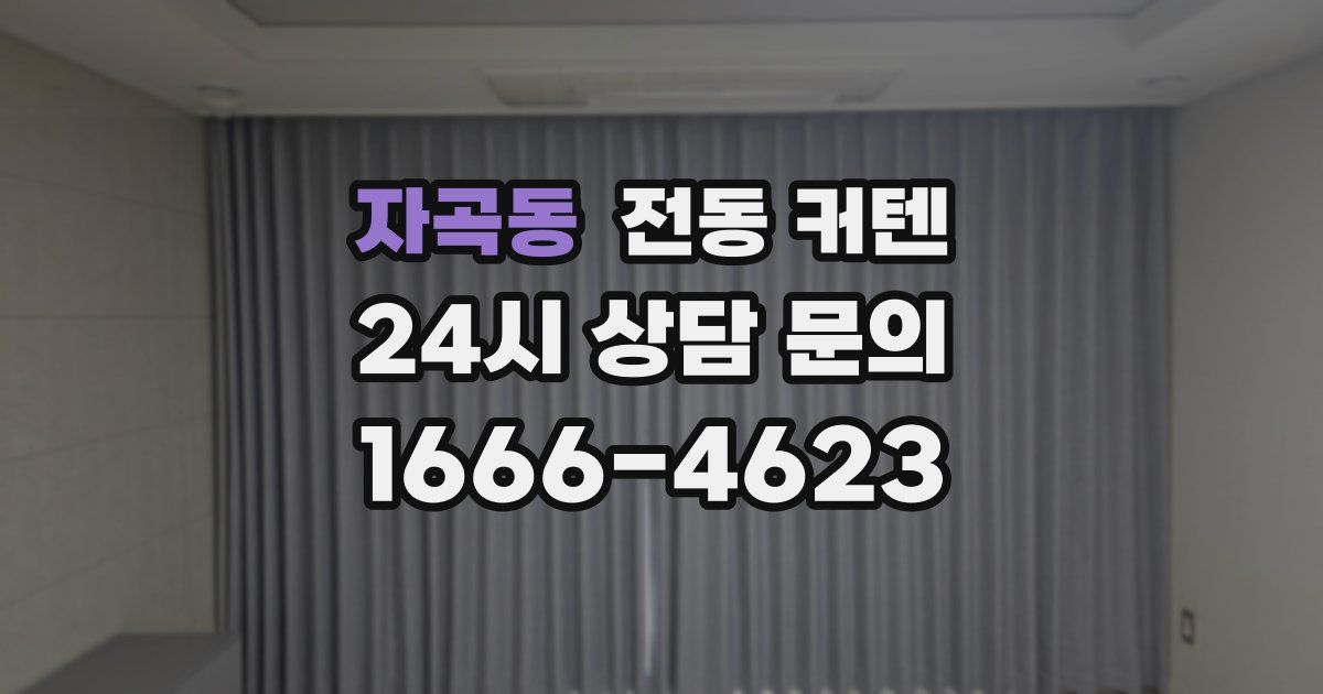 자곡동 전동 커텐
