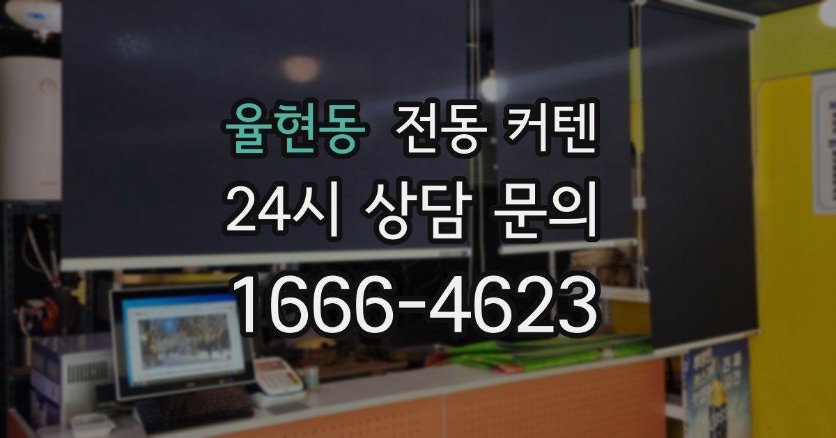 율현동 전동 커텐
