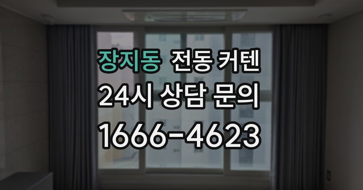 장지동 전동 커텐