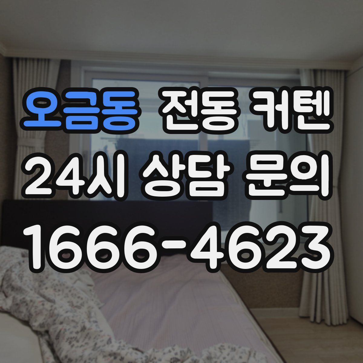 오금동 전동 커텐