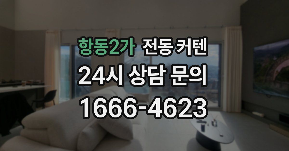 항동2가 전동 커텐