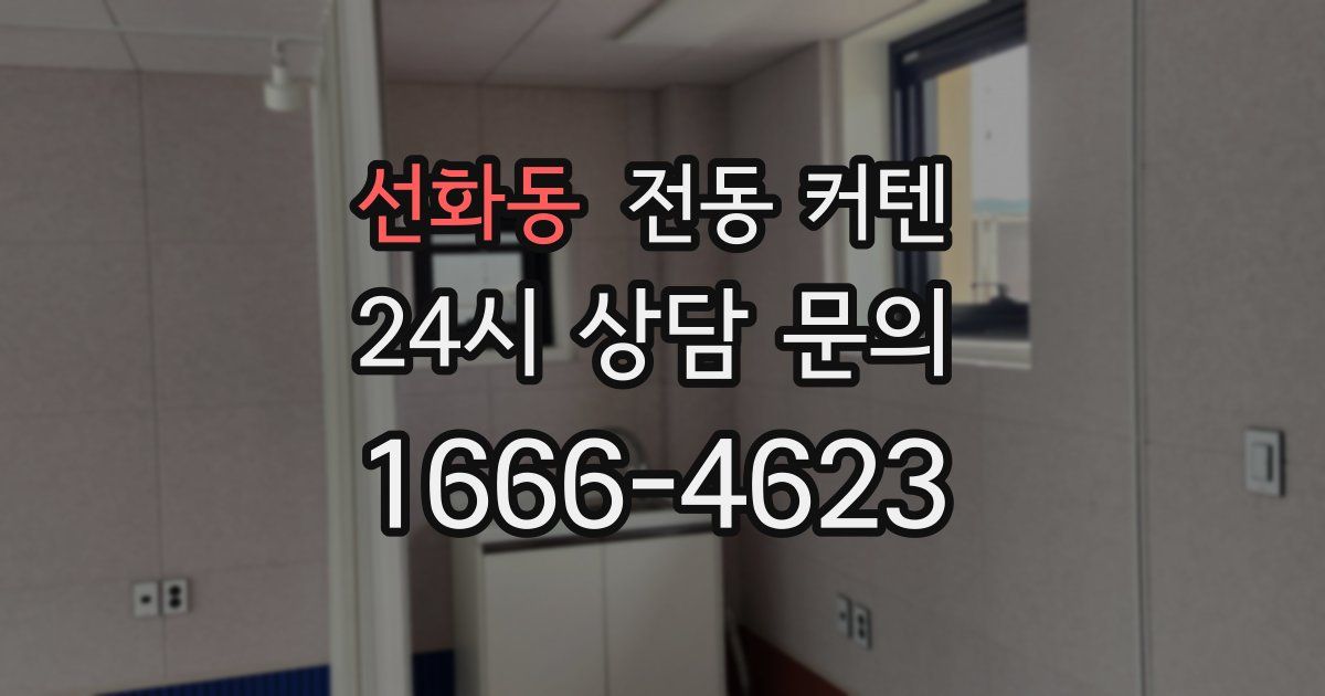 선화동 전동 커텐