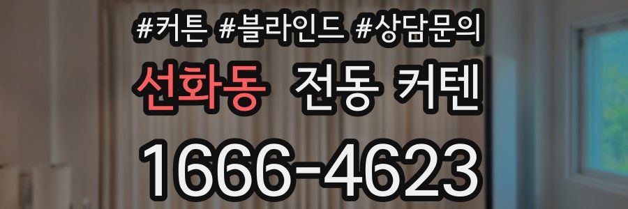 선화동 전동 커텐