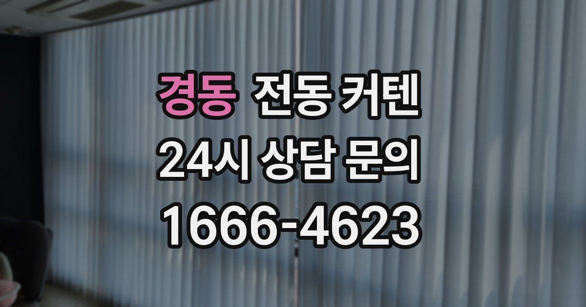 경동 전동 커텐