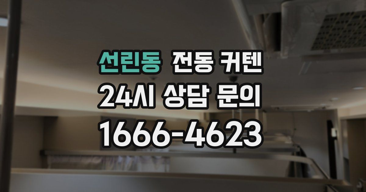 선린동 전동 커텐