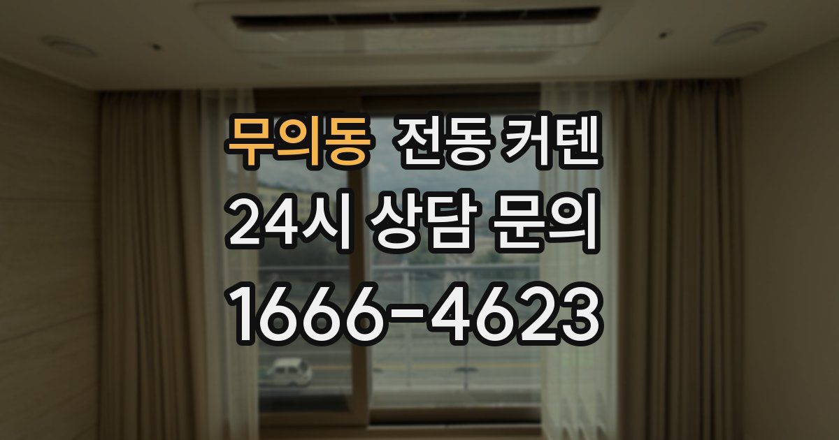 무의동 전동 커텐