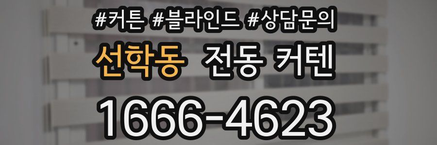 선학동 전동 커텐