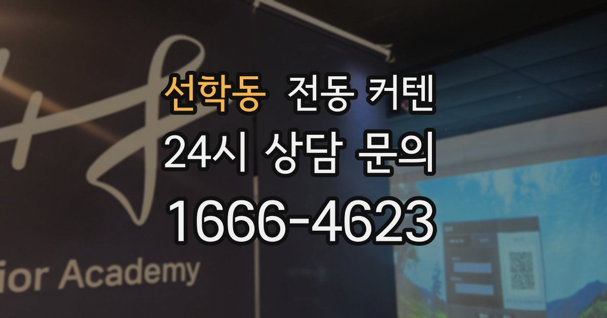 선학동 전동 커텐