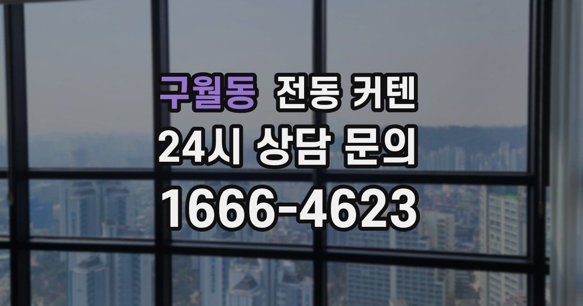 구월동 전동 커텐