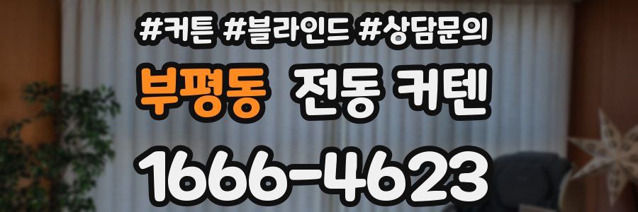 부평동 전동 커텐