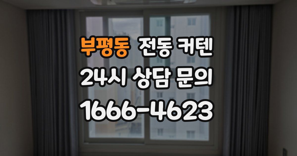부평동 전동 커텐