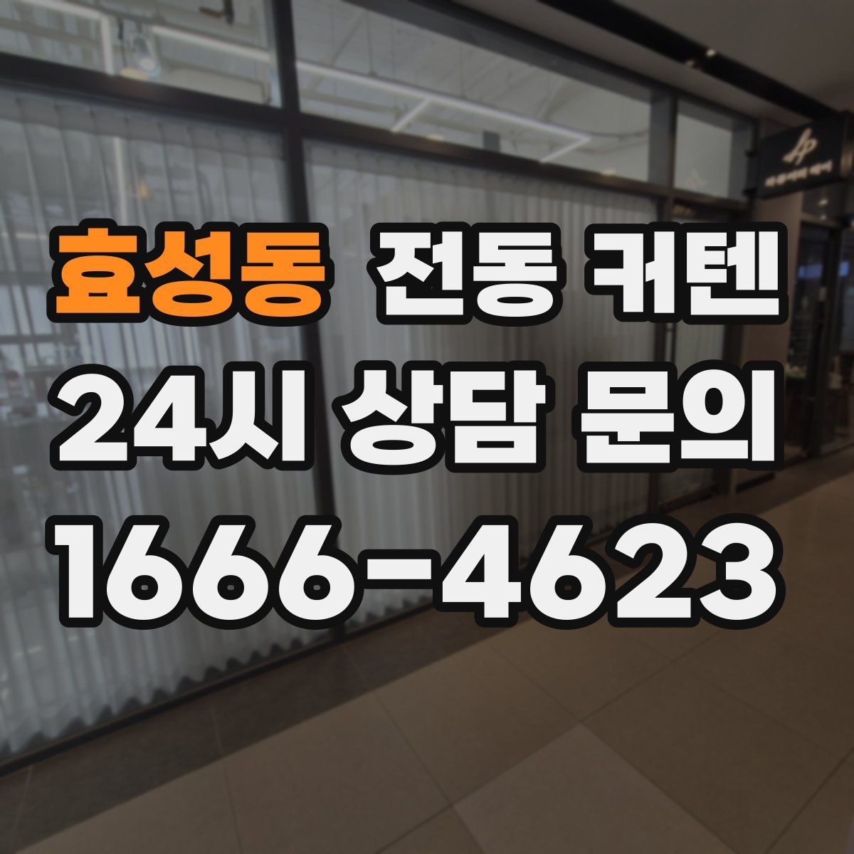 효성동 전동 커텐