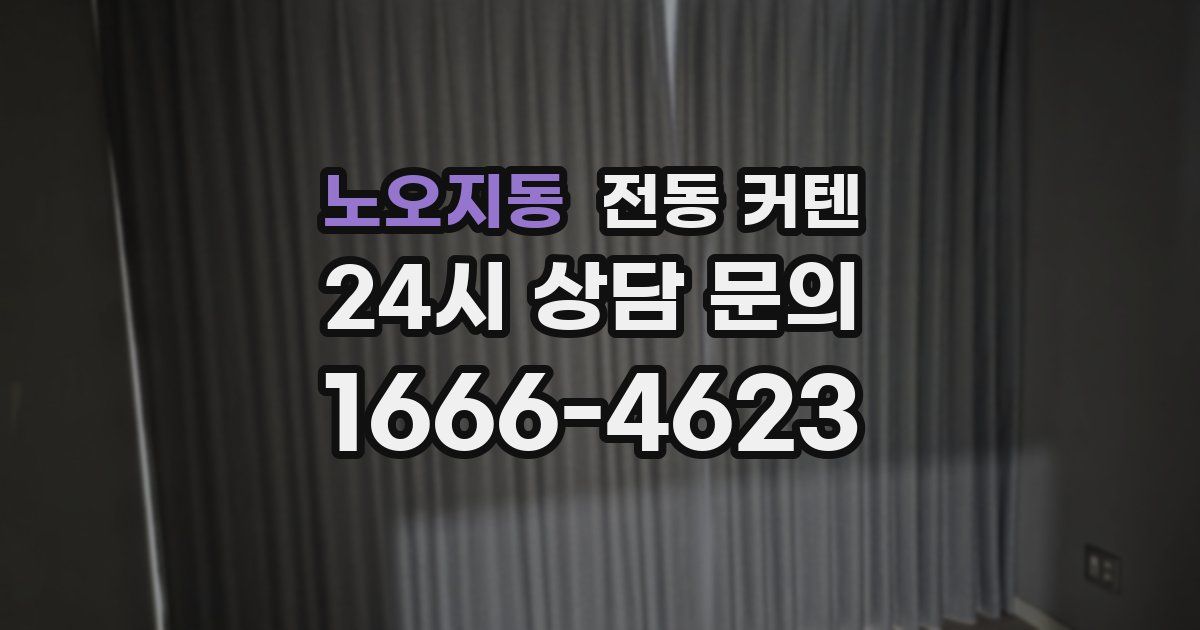 노오지동 전동 커텐