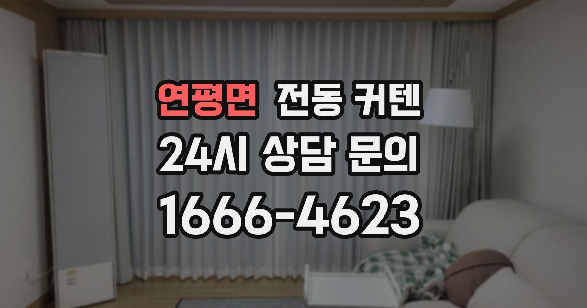 연평면 전동 커텐