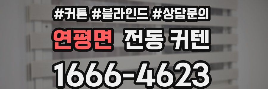 연평면 전동 커텐
