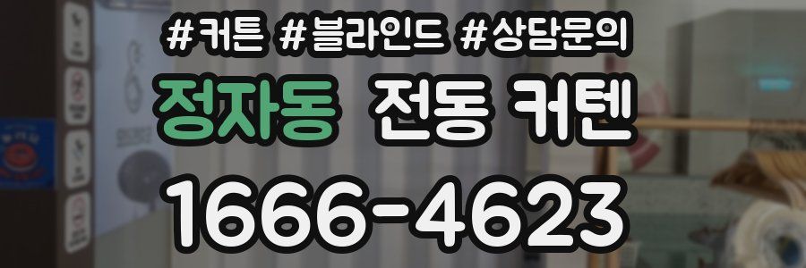정자동 전동 커텐