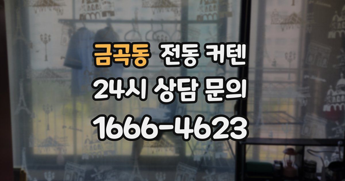 금곡동 전동 커텐
