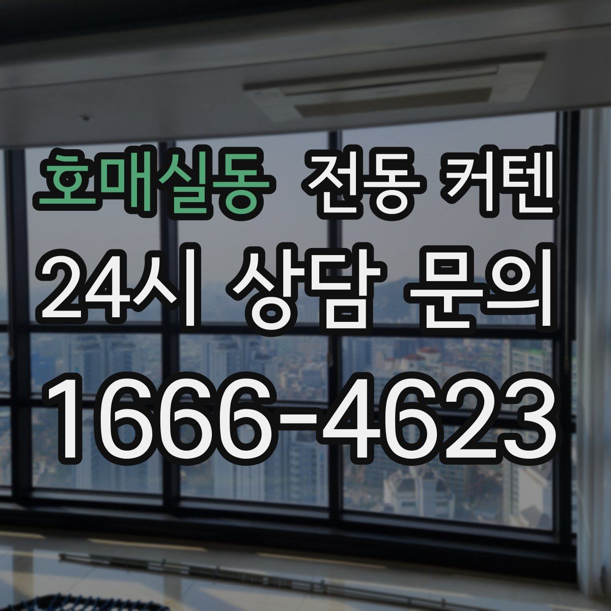 호매실동 전동 커텐