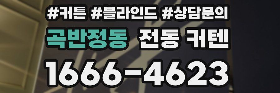 곡반정동 전동 커텐