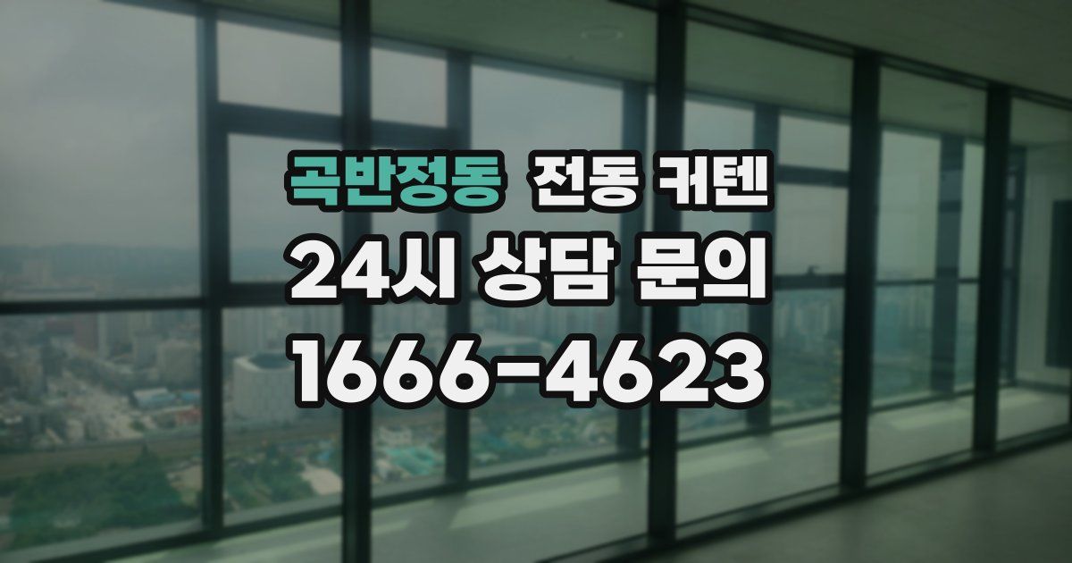 곡반정동 전동 커텐