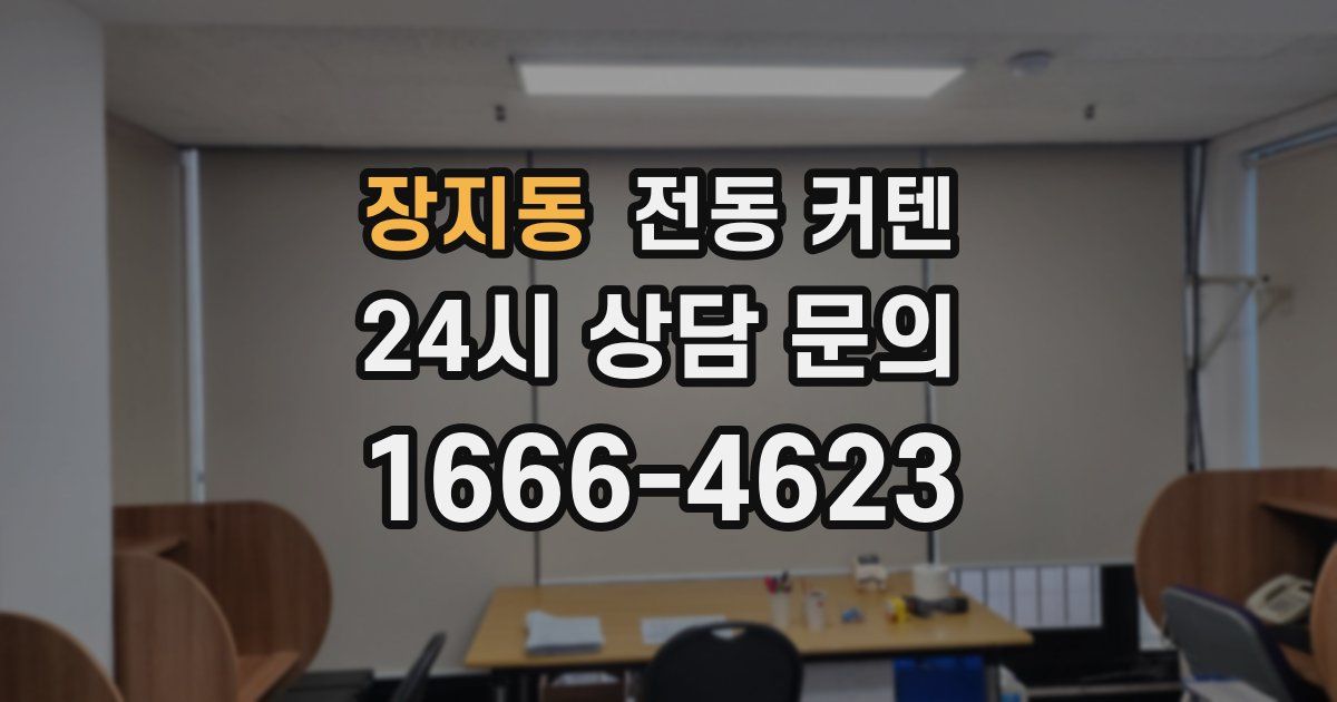 장지동 전동 커텐
