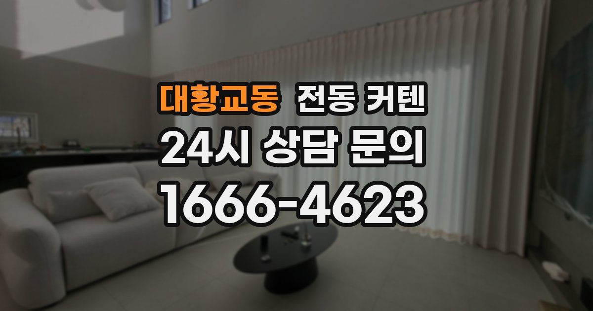 대황교동 전동 커텐