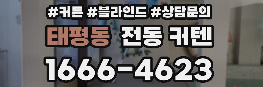 태평동 전동 커텐