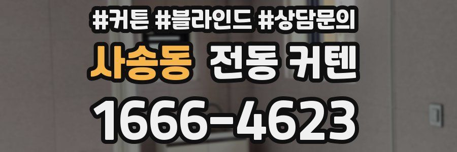 사송동 전동 커텐