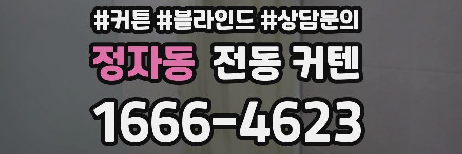 정자동 전동 커텐