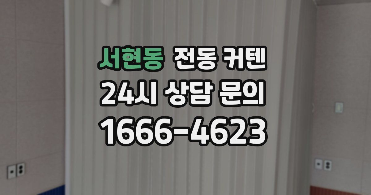 서현동 전동 커텐