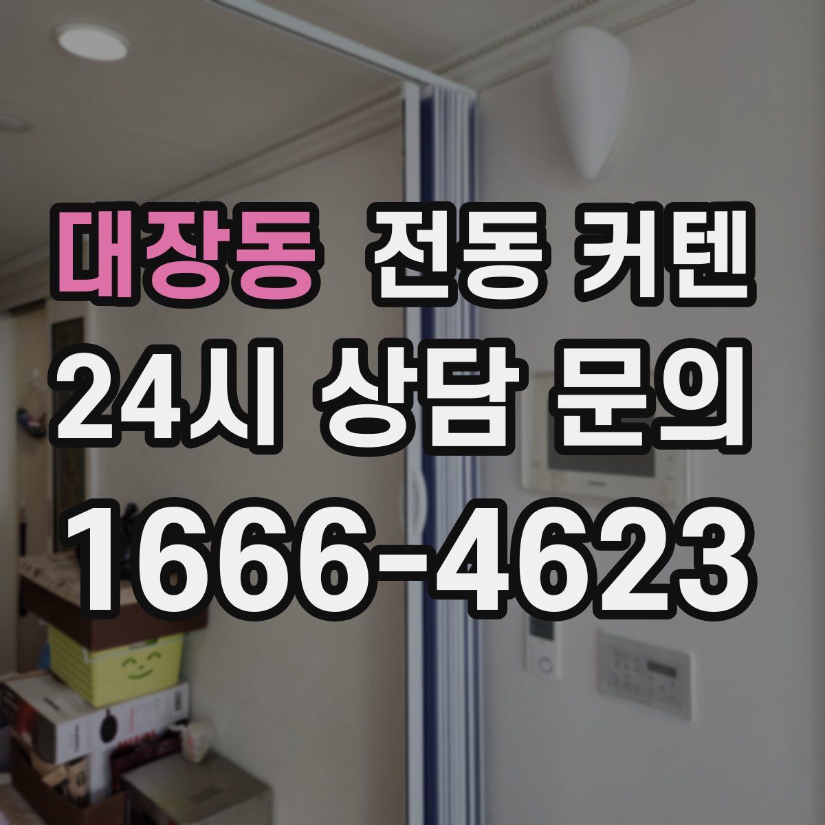 대장동 전동 커텐