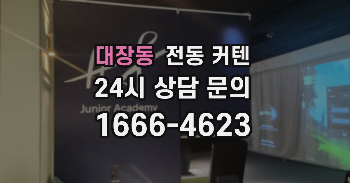 대장동 전동 커텐