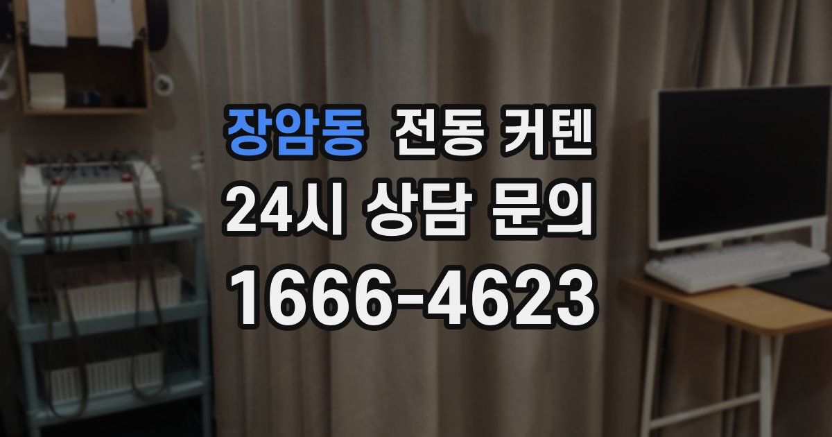장암동 전동 커텐