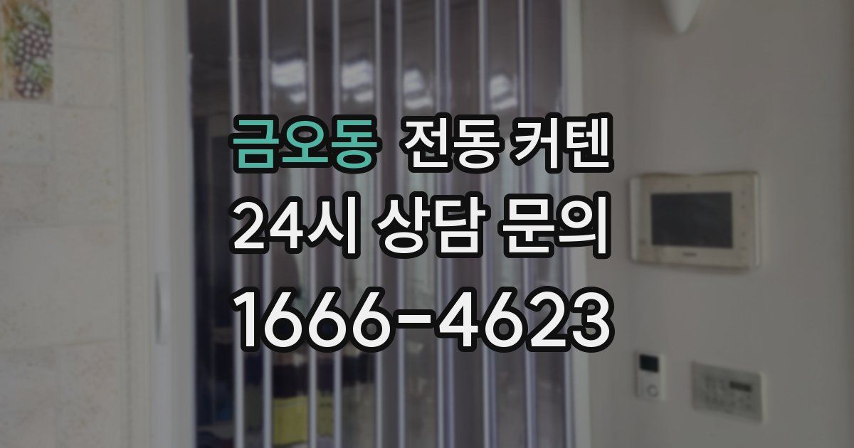 금오동 전동 커텐